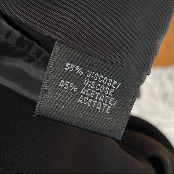 LAFAYETTE 148 NEW YORK black cowl neck sleeveless back button up midi dress - Picture 10 of 11